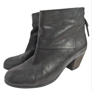 Sam Edelman Larkin Black Ankle Block Heel Booties Womens 10